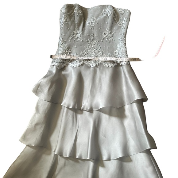 Rickie Freeman Teri Jon 100%Silk Dress Size 2 - Picture 11 of 12